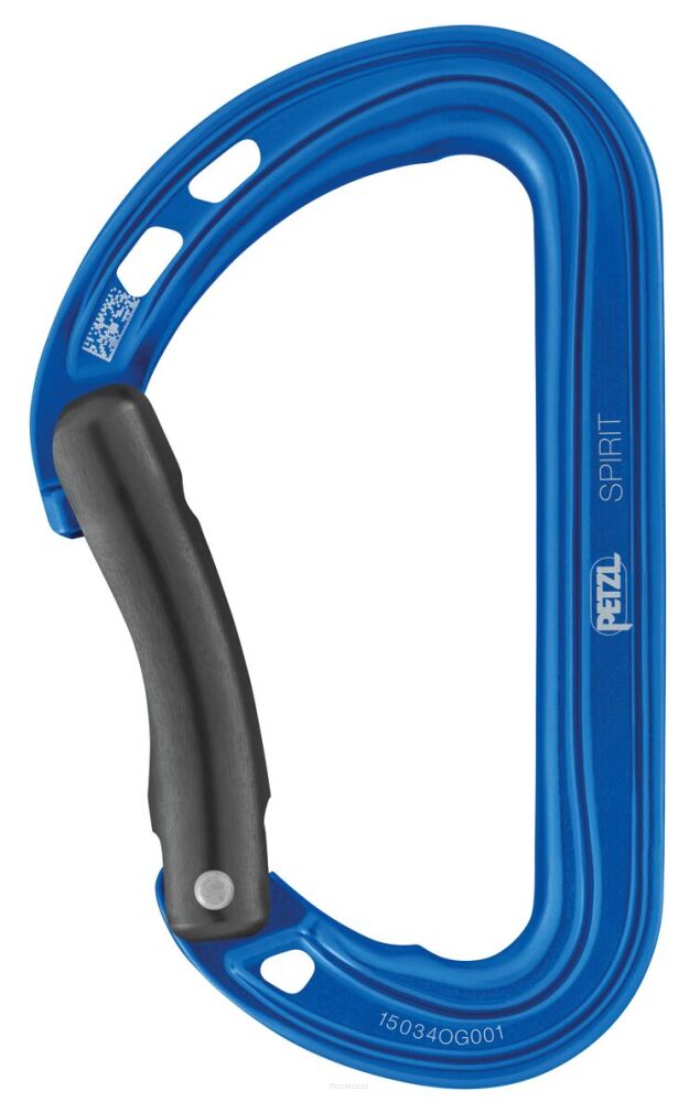 Karabinek Petzl Spirit gięty Niebieski