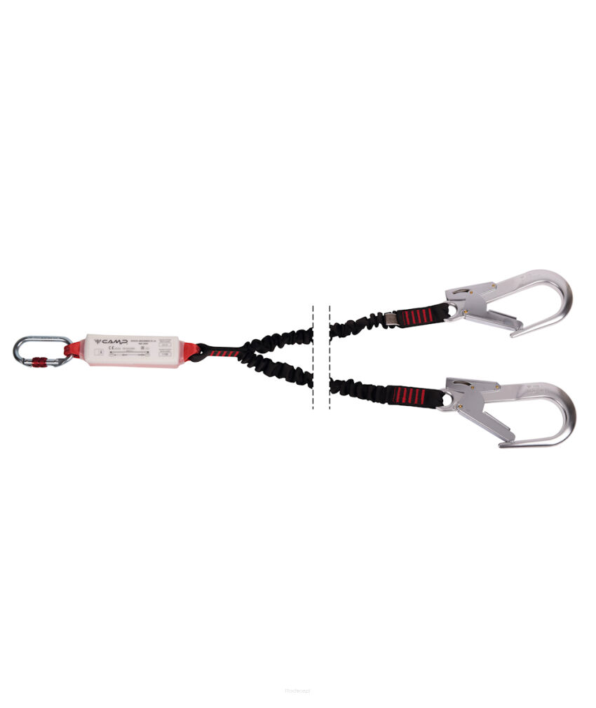 Lonża Y z absorberem Camp Shock Absorber Rewind 175cm ALU MGO