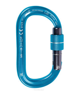 Karabinek CAMP Oval XL Lock - blue - 2