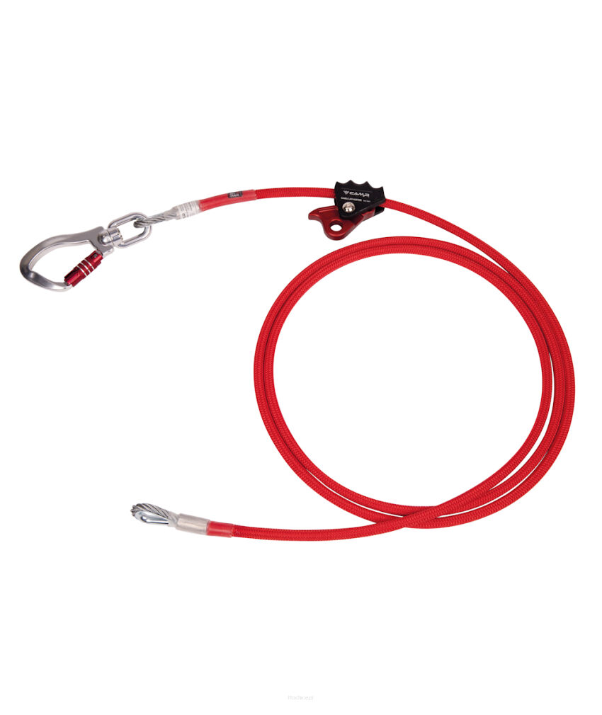 Lonża regulowana CAMP Cable adjuster + Swivel Alu HooK
