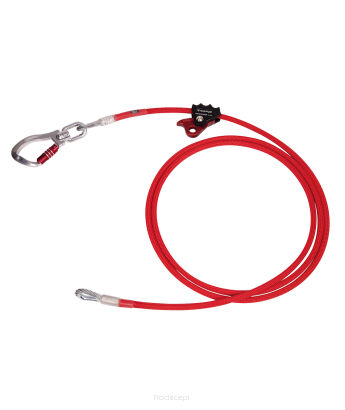 Lonża regulowana CAMP Cable adjuster + Swivel Alu HooK