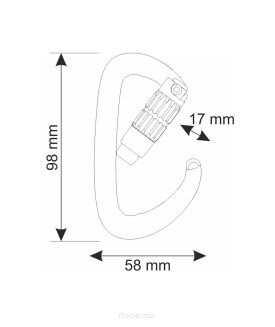 Karabinek CAMP Orbit 2Lock - gunmetal/blue - 4