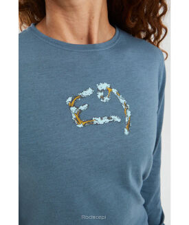 Koszulka damska z długim rękawem E9 Fiona - steel blue - 3