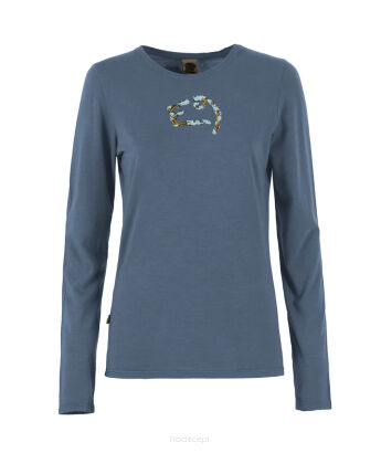 Koszulka damska z długim rękawem E9 Fiona - steel blue