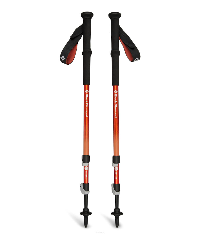 Kije trekkingowe Black Diamond Trail Back - burnt sienna