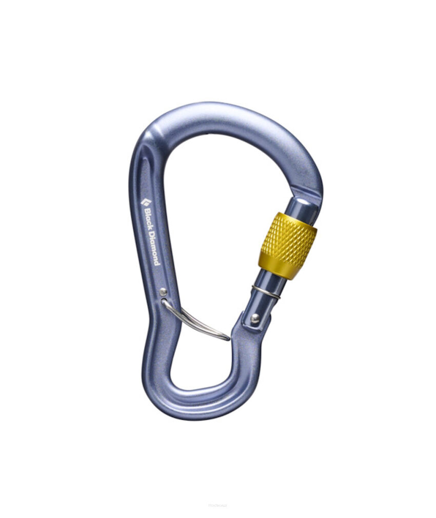 Karabinek wspinaczkowy Black Diamond GridLock Screwgate - gray