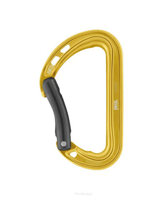 Karabinek Petzl Spirit gięty Żółty