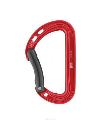 Karabinek Petzl Spirit gięty Czerwony