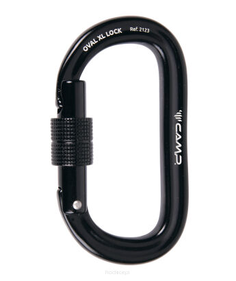 Karabinek CAMP Oval XL Lock - black