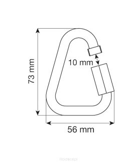 Karabinek CAMP Quick Link Delta 8 mm INOX - 2