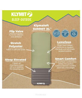Materac dmuchany Klymit Klymaloft Summit XL - green - 6