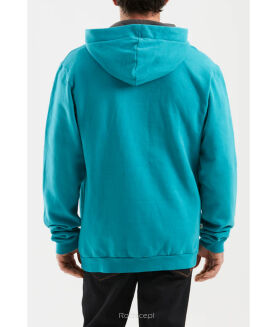 Bluza bawełniana E9 Hood - cerulean moka - 3