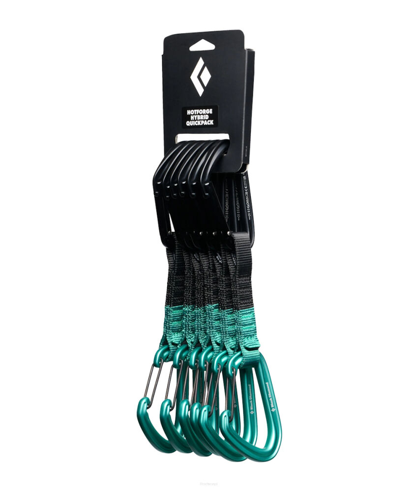 Zestaw ekspresów Black Diamond Hotforge Hybrid Quickpack 6x12cm - clean green
