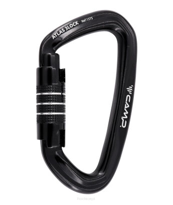 Karabinek CAMP Atlas 3Lock czarny