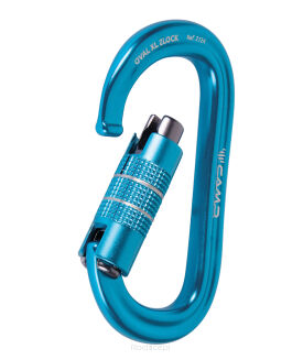 Karabinek CAMP Oval XL 2Lock Blue - 3