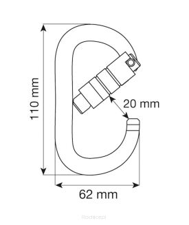 Karabinek CAMP Oval XL 2Lock - 4