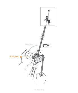 Przyrząd asekuracyjny Petzl Grigri + - yellow - 5