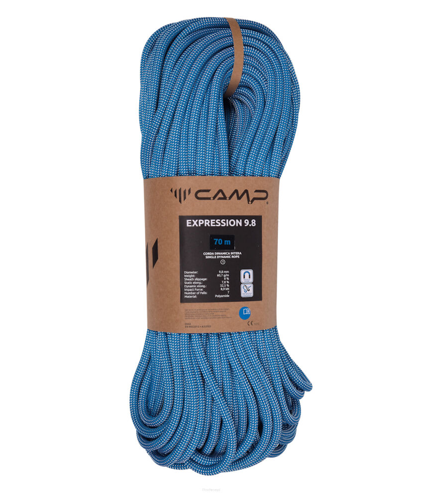 Lina dynamiczna Camp Expression 9.8mm - blue/white